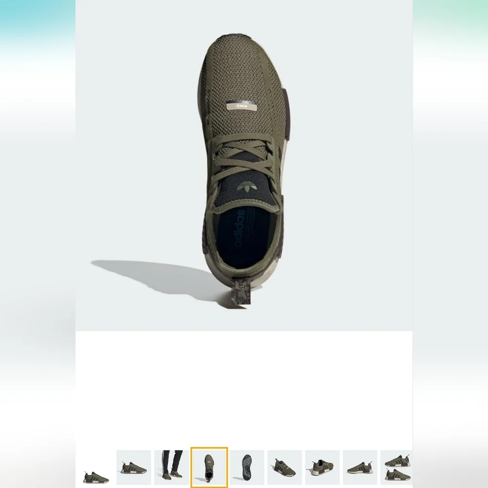 Adidas Mens Olive Green NMD Sneakers EUC - Picture 13 of 16